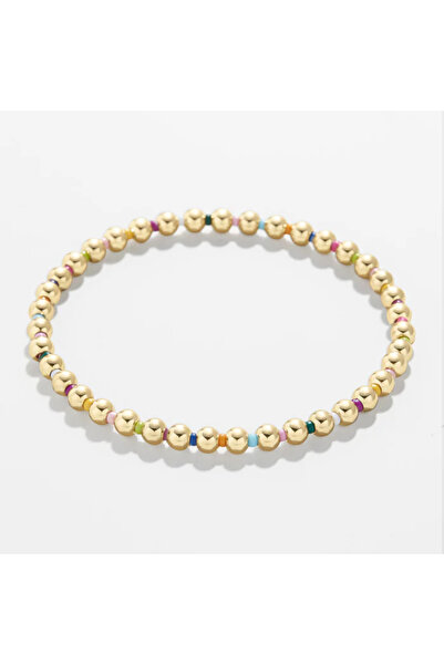 Choice JSS230024A KKBEAD سوار من الخرز الذهبي غير قابل للتلاشي مقاس 3 مم مجوه...