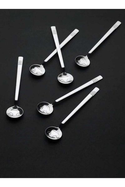 Murat 12 Pieces Stainless Steel Luxury Smiley Face Emoji Teaspoon