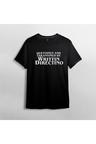 Pixxa Quentin Tarantino - T-Shirt από 100% βαμβακερό λαιμόκοψη