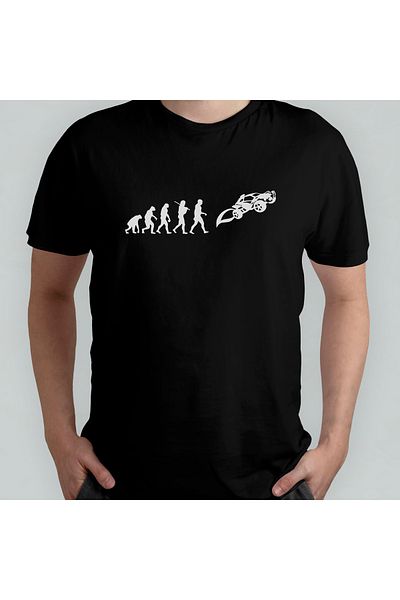 Pixxa Rocket League Evolution Evolution 100% βαμβακερό μπλουζάκι με λαιμόκοψη