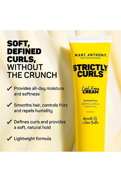 MARC ANTHONY Strictly Curls - Curl Envy Cream, Infused With Avacado Oil & Shea Butter - 177Ml