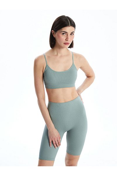 LC Waikiki Σετ LCW Young Green Plug Out Bustier με μαξιλαράκια και σλιπ μπόξερ