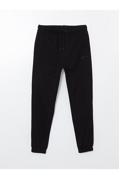 LC Waikiki Black Standard Fit Men's Jogger Sweatpants