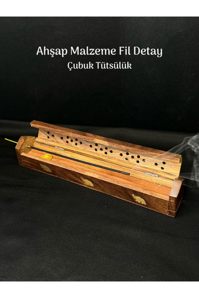 Tuana Trend Tütsülük Tabutluk Tütsülük Kutusu Ahşap Çubuk Tütsü Kabı İthal Ce...