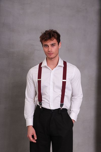 SuspenderS Claret Red Men's Trouser Strap