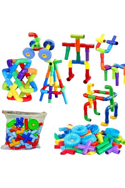 A-T AYZE-TRENDY Toy Hc1025 in Bag Pipe Block Set 72 Pcs 10256