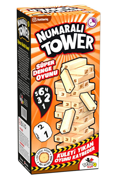 3D Totteriq (SAYILI JENGA) Numaralı Denge Oyunu