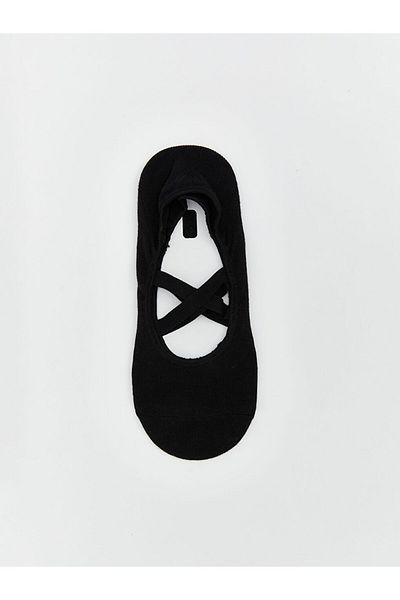 LC Waikiki Black Women's Plain Yoga and Pilates Socks