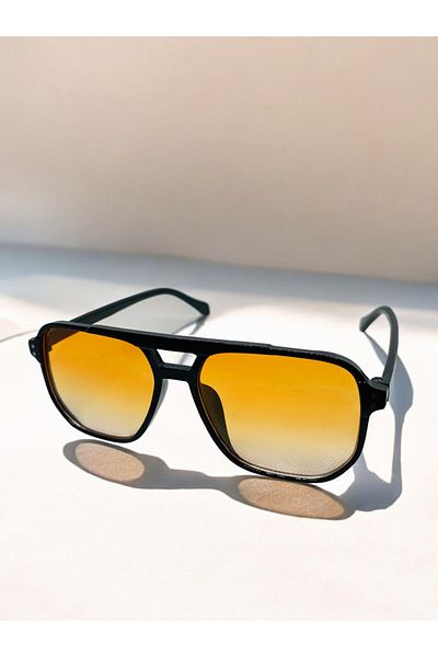 MİSE Orange Glass Unisex Sunglasses - New Season