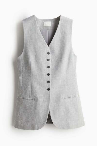 H&M Linen-blend suit waistcoat