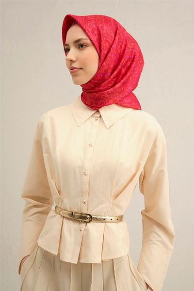 Armine 2025 Spring - Summer - Dj Pure Silk Scarf 9304D01 (Sura)-9304