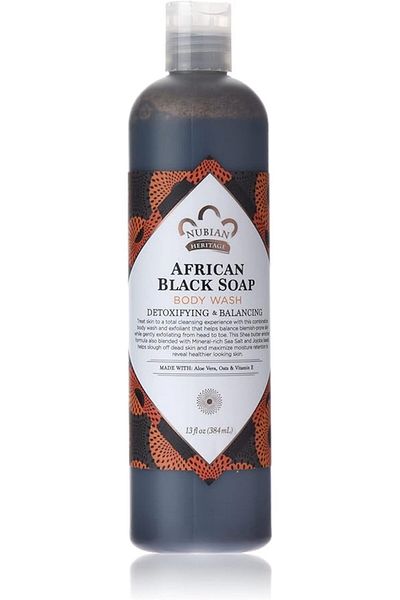 Nubian Heritage African Black Soap Body Wash, 13 oz