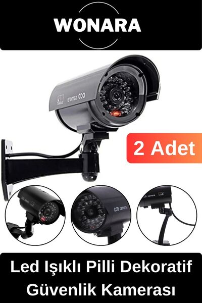 Wonara Özel Tasarım Ev Ofis Bahçe İçin Led Işıklı Pilli Caydırıcı Dekoratif G...