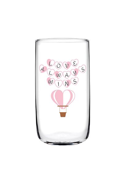 Paşabahçe Love Always Wins Soft Drink Glass 365 Cc