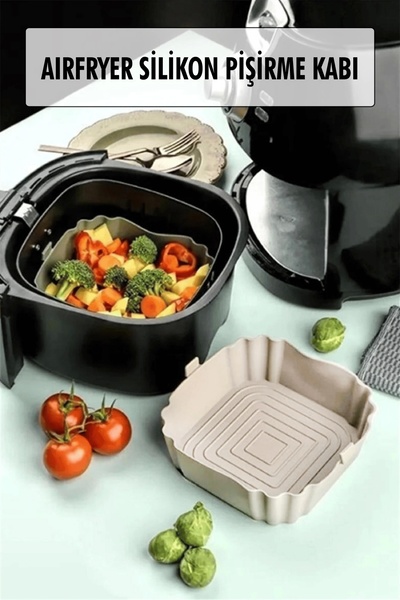 Depa حاوية خبز من السيليكون الكريمي متوافقة مع جميع أجهزة Airfryer