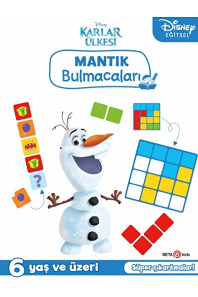 Timaş Yayınları ألغاز ديزني التعليمية المجمدة المنطقية مع الملصقات