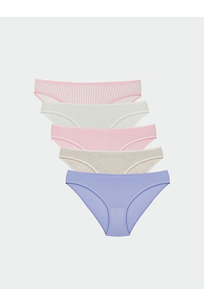 LC Waikiki LCW Young Pink εμπριμέ εσώρουχα μπικίνι 3 Συσκευασία