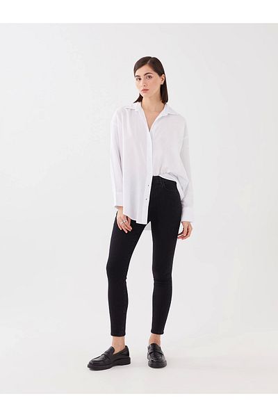 LC Waikiki Lcw Jeans Black High Waist Jupiter Super Skinny Fit Women's Jean Pants