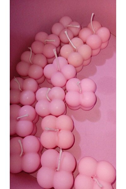 LALEZEN HOME Mini Pembe Bubble Mum 20 Adet