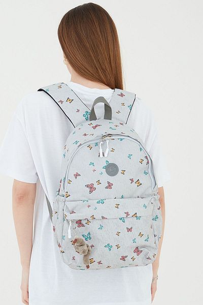 Rosso Collina Waterproof Fabric Unisex Black School Backpack