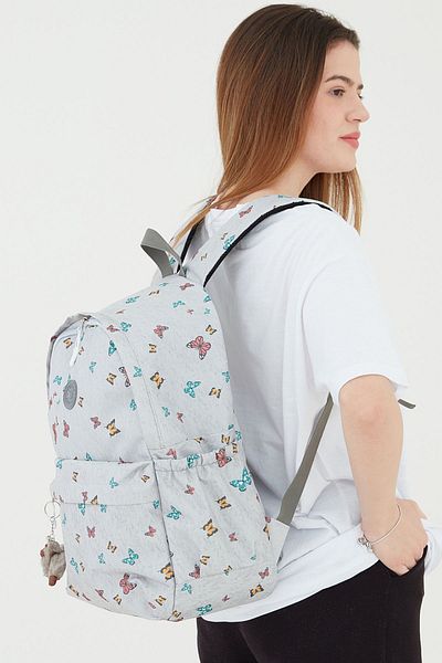 Rosso Collina Waterproof Fabric Unisex Black School Backpack