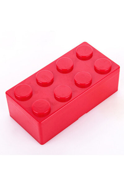 Choice صندوق تخزين كبير أحمر من مكعبات البناء، صندوق تخزين بلاستيكي إبداعي، م...