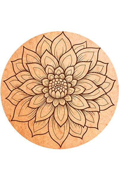 AE UMUT Yetişkinler İçin Ahşap Mandala-9
