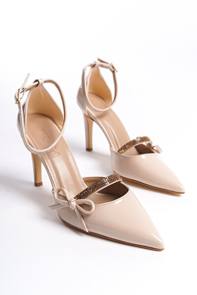 Lİmar Shoes Rugan Stiletto Sivri Burun Kadın Topuklu Ayakkabı