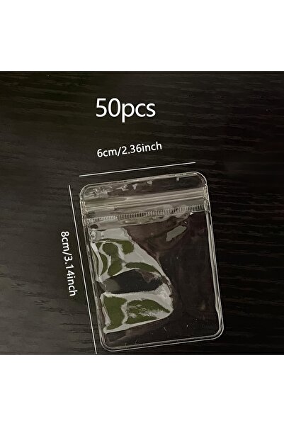 Choice L-50pcs 50/100/200pcs-أكياس أقراط شفافة مقاومة للماء أكياس سميكة قابلة...