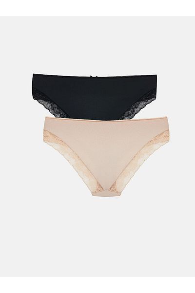 LC Waikiki New Season Lace Detailed Bikini Panties 2 Pack - S50524Z8