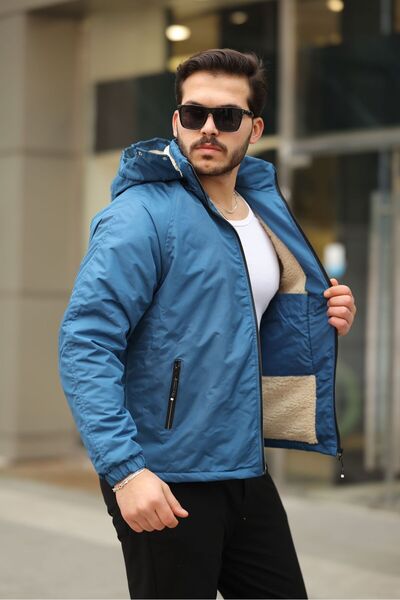 ABİLLİTA Чоловічий куртка з капюшоном, що знімається, холодо- та вітрозахисна