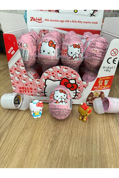 Genel Markalar Hello Kitty Lisanslı Çikolatalı Sürpriz Yumurta 24 X 20 gr