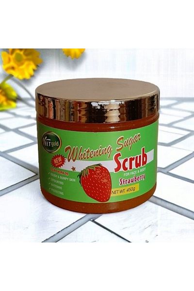Ever Strawberry Face Scrub Quickly Exfoliates, Opens Pores, Removes Blackheads and Dull Skin 450g