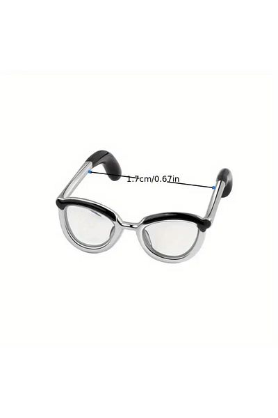 glasses accessory Glasses Shaped Finger Wearable Mini Half Ring