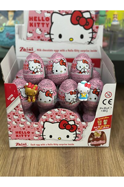 Genel Markalar Hello Kitty Lisanslı Çikolatalı Sürpriz Yumurta 24 X 20 gr