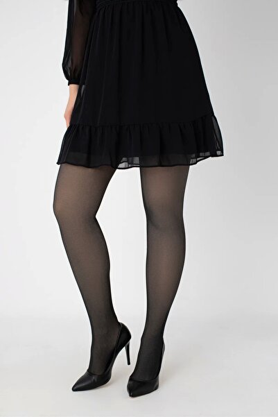 Nemere Kadın Peluş Tayt Yüksek Bel Kışlık Termal Kadın Külotlu Çorap Ten Reng...