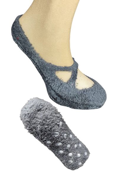 marufshop 1 Piece Anti-Slip Sole Plush Yoga Pilates Fitness Socks