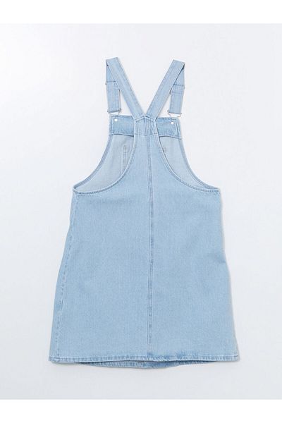 LC Waikiki Rochie de damă din denim cu bretele drepte cu guler pătrat de sezon nou - S5GN82Z8