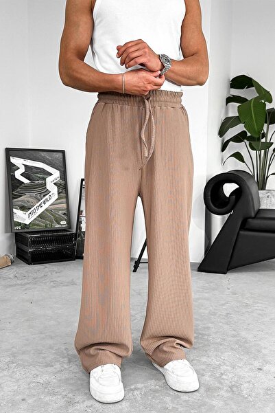 HAFKAGİYİM Коричневі баггі-штани з ластиком