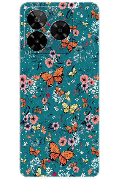 General Mobile ERA 50 (G318) Uyumlu Kılıf Desen Baskılı Silikon Kelebek STK:6...