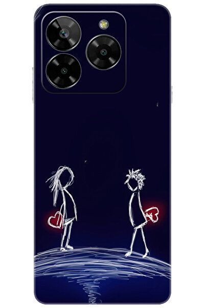 General Mobile ERA 50 (G318) Uyumlu Kılıf Desen Baskılı Silikon Aşk Tasarım S...