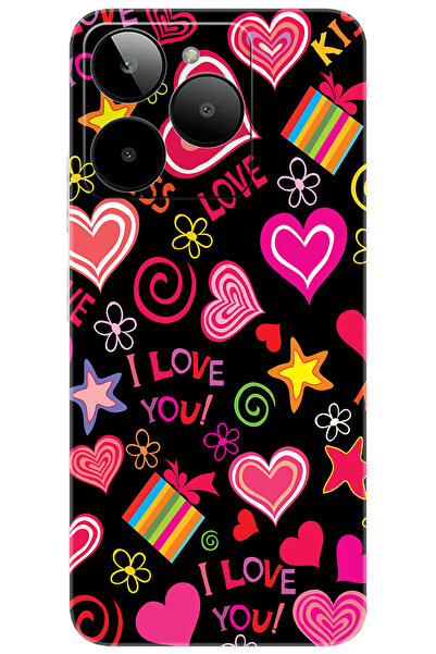 General Mobile Era 30 (G518) Uyumlu Kılıf Desen Baskılı Silikon Kıss Love STK...