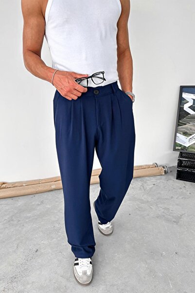 HAFKAGİYİM Lacivert Basic Premium Kumaş Pantolon