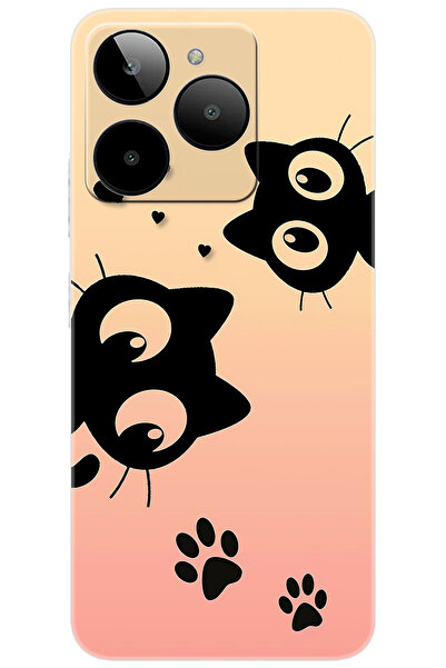 General Mobile Era 30 (G518) Uyumlu Kılıf Desen Baskılı Silikon Kedi STK:626 ...