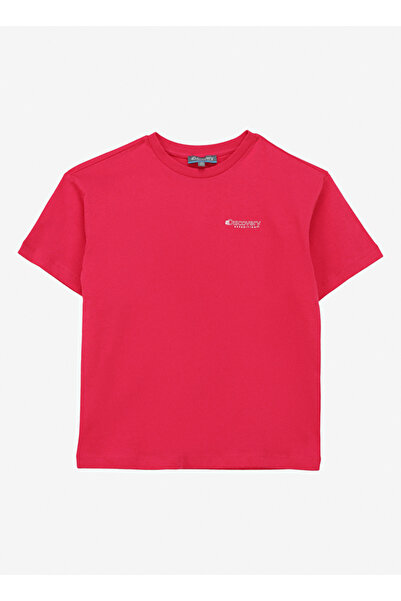 Discovery Expedition Baskılı Fuşya Kadın T-Shirt D4SG-TST3107 Beden: 5-6 Yaş