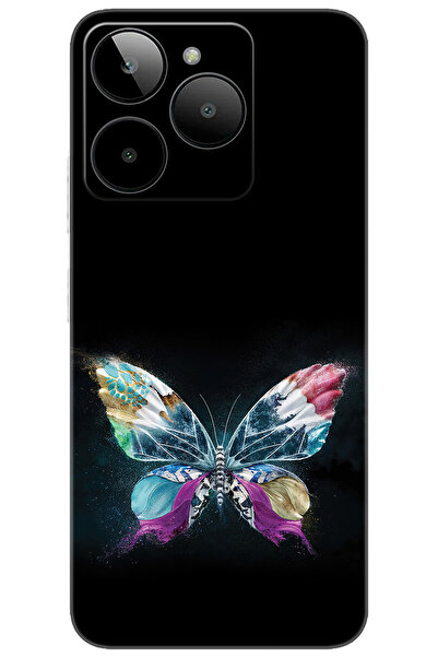 General Mobile Era 30 (G518) Uyumlu Kılıf Desen Baskılı Silikon Kelebek Resim...