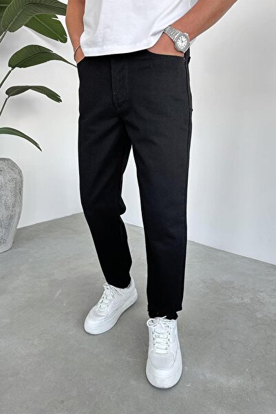 HAFKAGİYİM Siyah Basic Regular Pantolon