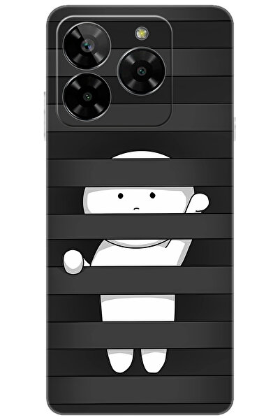 General Mobile ERA 50 (G318) Uyumlu Kılıf Desen Baskılı Silikon Saklanan Kara...