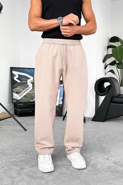 HAFKAGİYİM Παντελόνι Jogger με πέτρινη υφή