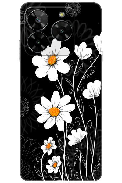 General Mobile ERA 50 (G318) Uyumlu Kılıf Desen Baskılı Silikon Papatya STK:6...